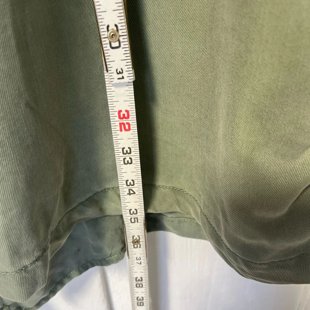 NWT Max Jeans green sleeves tencel cargo style vest size medium - Picture 8 of 9